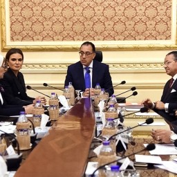 Egyptian prime minister and health minister in discussions with GK Investment Holding Group in Cairo 